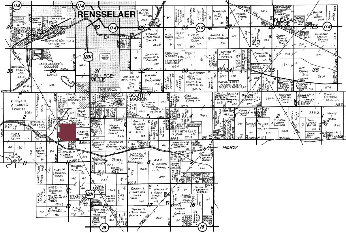 Plat map - 96.02+/- Acres of Quality Tillable Land
